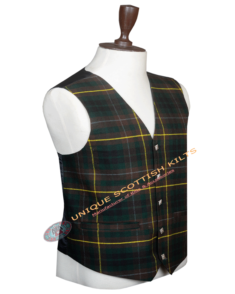 Buchanan Hunting Tartan Waistcoat Kilt Vest - Image 2