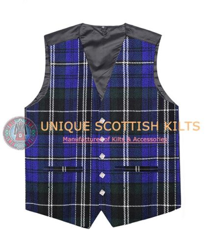Davies of Wales Tartan Waistcoat Kilt Vest