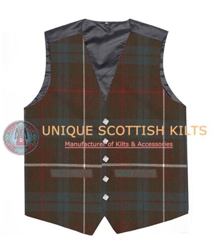 Fraser Weathered Tartan Waistcoat Kilt Vest