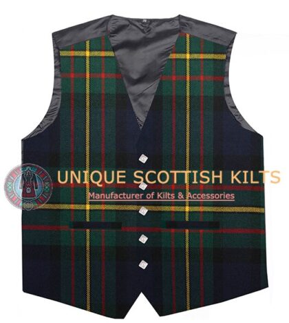 Mac Laren Modern Tartan Waistcoat Kilt Vest