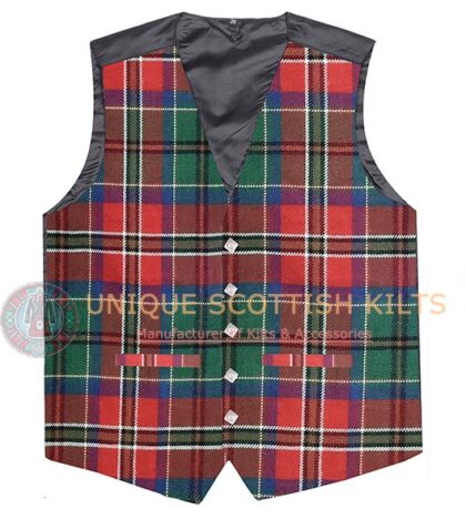 Mcculloch Tartans | CLAN tartan Waistcoat Kilt Vest