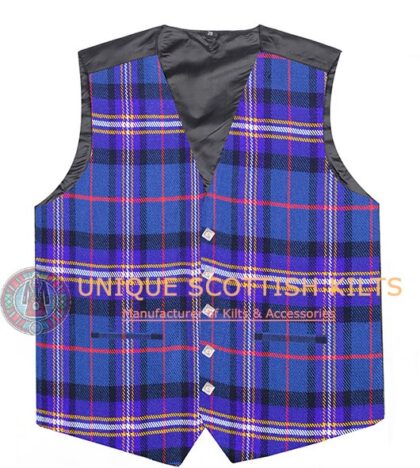 Masonic Tartan tartan Waistcoat Kilt Vest