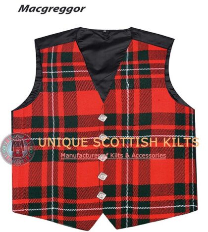 Macgregor Tartan Waistcoat Kilt Vest