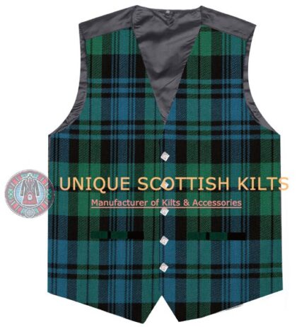 Campbell Ancient Tartan Waistcoat Kilt Vest