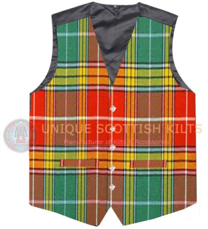 Buchanan old Ancient Tartan Waistcoat Kilt Vest