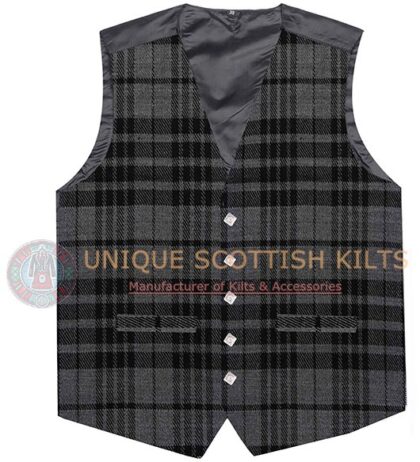 Grey Watch Tartan Waistcoat Kilt Vest