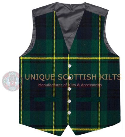 Johnston Modern Tartan Waistcoat Kilt Vest