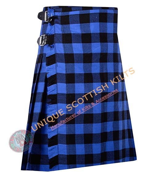 Blue Buffalo plaid Tartan kilt - Image 2