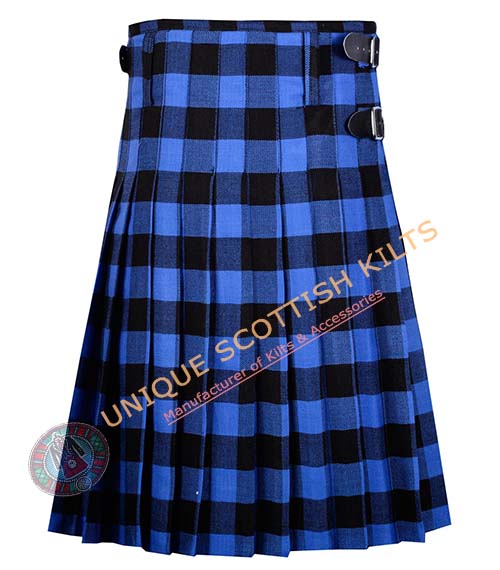 Blue Buffalo plaid Tartan kilt - Image 4