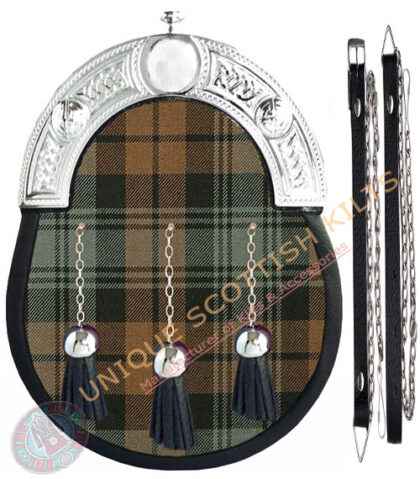Black Watch Weathered Tartan Dress Sporran