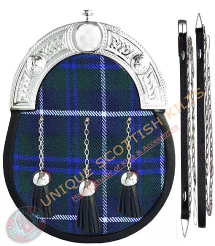 Blue Douglas Tartan Dress Sporran