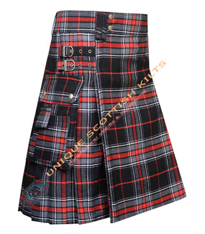 Spirit of Bruce Tartan Utility Kilt With Adjustable Buckles