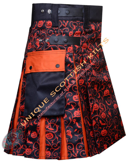 Halloween Utility Kilt With Adjustable Leather steps