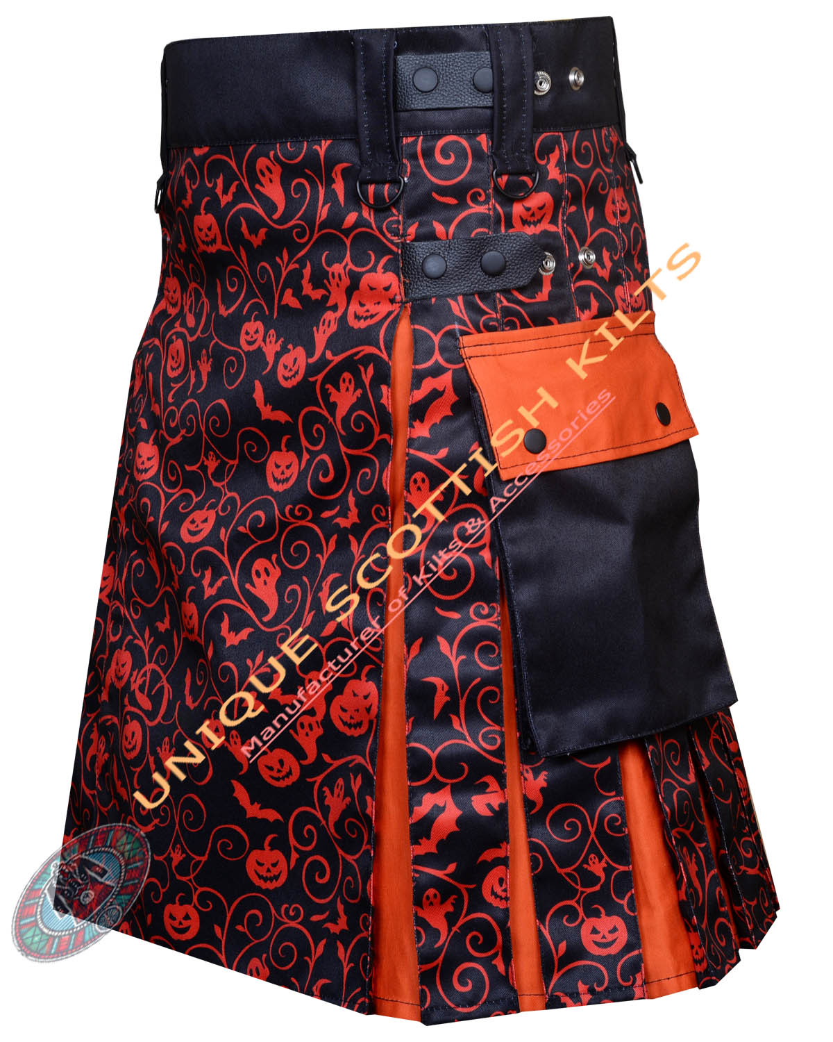 Halloween Utility Kilt With Adjustable Leather steps - Image 3