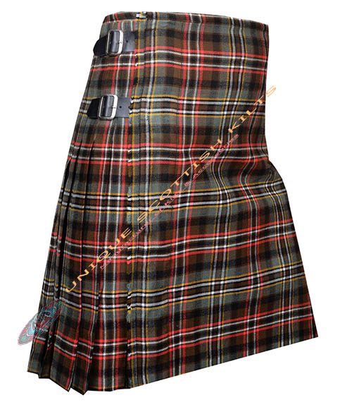 scott weathered tartan 8 yard kilt
