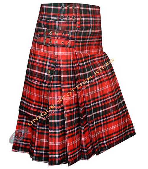 macdougall tartan utility kilt with adjustable buckles macdougall tartan utility kilt with adjustable buckles