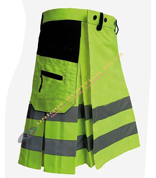 5 Handmade Firefighter High Visibility Cotton Fire Department Utility Kilt