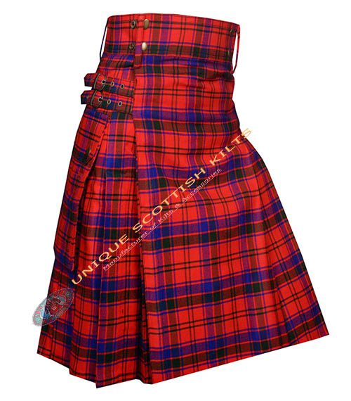 munster irish tartan utility kilt with adjustable buckles (copy)