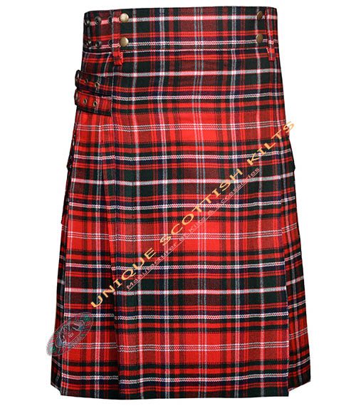 macdougall tartan utility kilt with adjustable buckles macdougall tartan utility kilt with adjustable buckles
