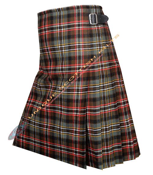 scott weathered tartan 8 yard kilt
