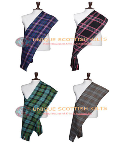 clan tartans scarf hand fringed women's sash
