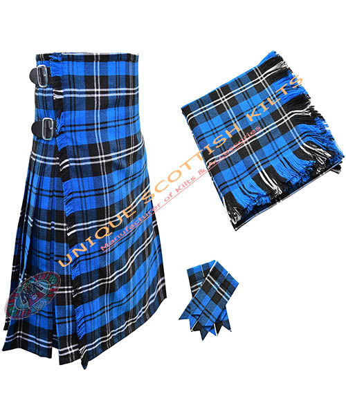 ramsey blue tartan 8 yard kilt ramsey blue tartan 8 yard kilt