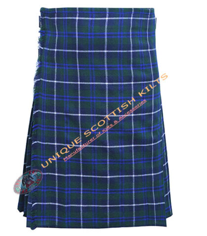 blue douglas tartan 8 yard kilt