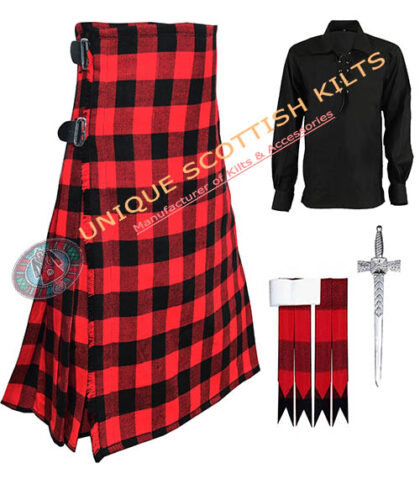 tartan 8 yard kilt 4 pcs deal