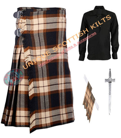 rose ancient tartan 8 yard kilt 4 pcs deal