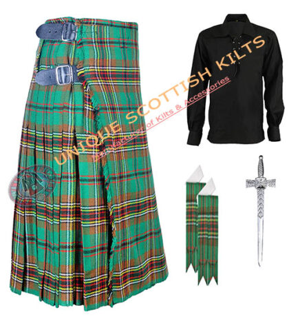 tara murphy tartan 8 yard kilt 4 pcs deal