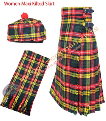 buchanan tartan maxi skirt for women deal