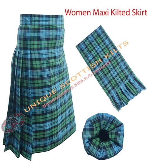 campbell ancient tartan maxi skirt for women 3 pcs deal