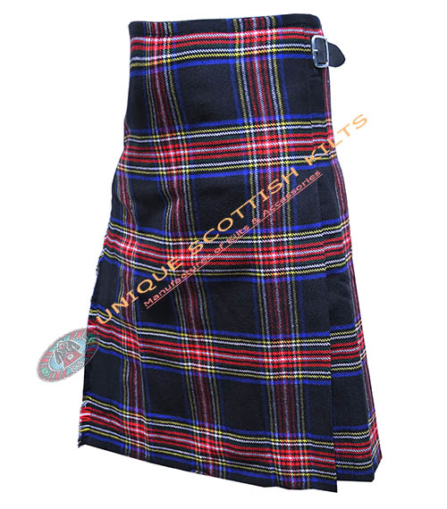 black stewart tartan 8 yard kilt 4 pcs deal black stewart tartan 8 yard kilt 4 pcs deal