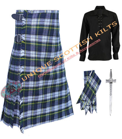 d tartan 8 yard kilt 4 pcs deal