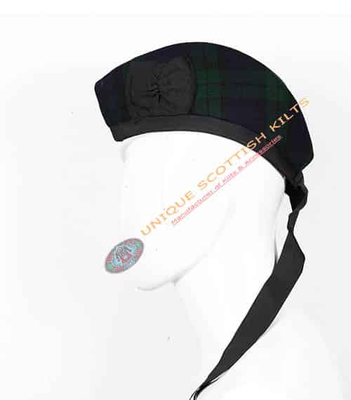 black watch weathered tartan glengarry scottish bonnet hat black watch weathered tartan glengarry scottish bonnet hat