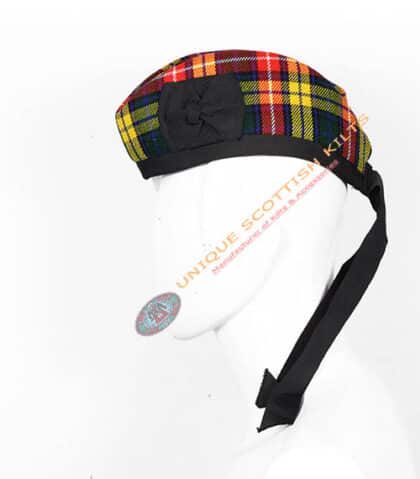 blue douglas tartan glengarry scottish bonnet hat (copy)