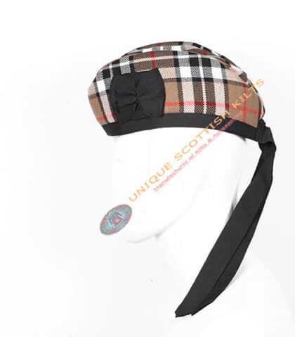 campbell ancient tartan glengarry scottish bonnet hat