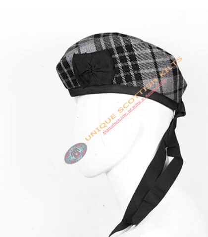 tartan glengarry scottish bonnet hat