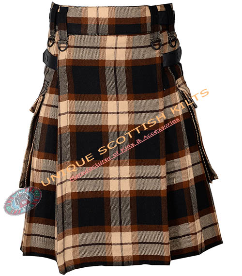rose ancient tartan utility kilt with adjustable leather straps rose ancient tartan utility kilt with adjustable leather straps