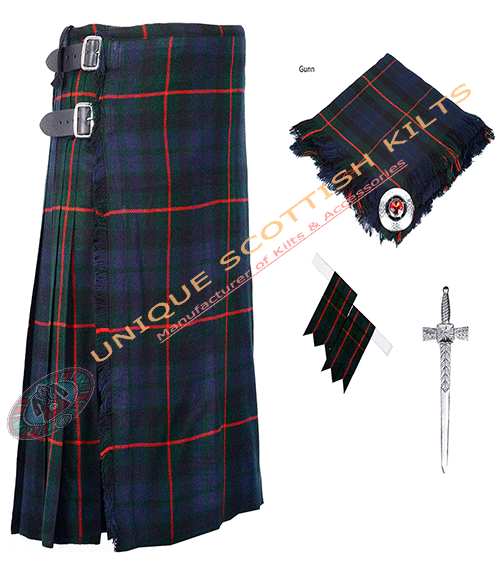 mackenzie weather tartan 8 yard kilt 5 pcs deal (copy)