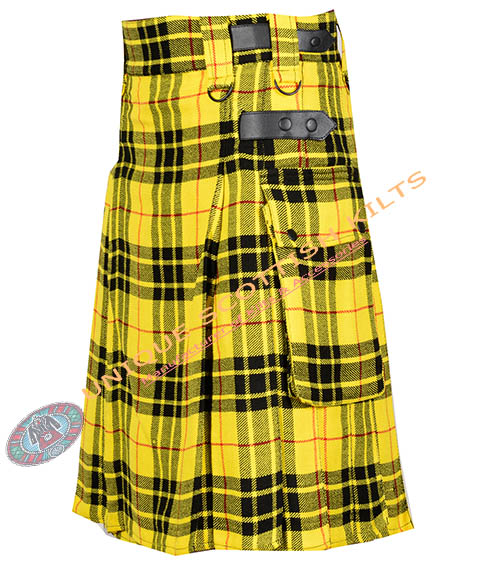 macleod of lewis tartan utility kilt with adjustable leather straps macleod of lewis tartan utility kilt with adjustable leather straps