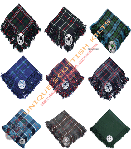 traditional tartan kilt fly plaid hand fringed (copy)