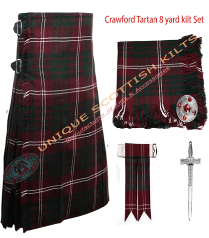 grey watch tartan 8 yard kilt 5 pcs deal (copy)