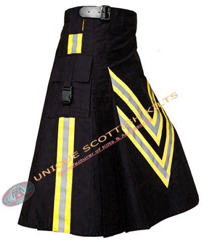 Firefighter High Visibility Yellow Reflector Utility Kilt Fire Department