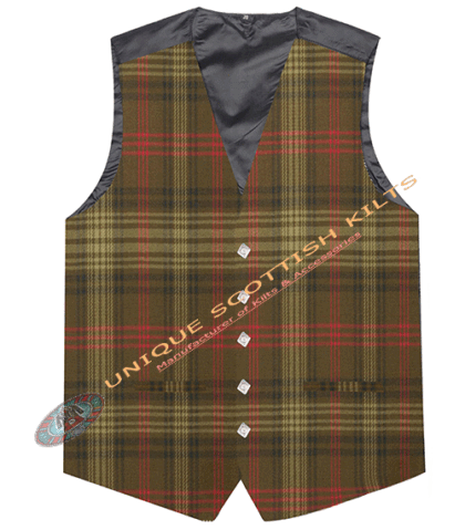 Ross Hunting Weathered Tartan Waistcoat Kilt Vest