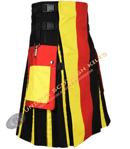 Germany Flag Cotton Utility Kilt