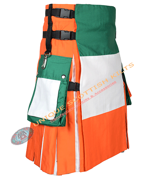 Ireland Flag Cotton Utility Kilt