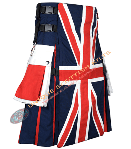 UK Flag Cotton Utility Kilt