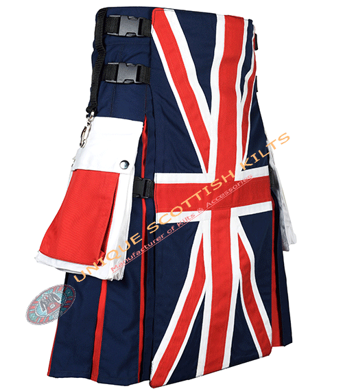 UK Flag Cotton Utility Kilt