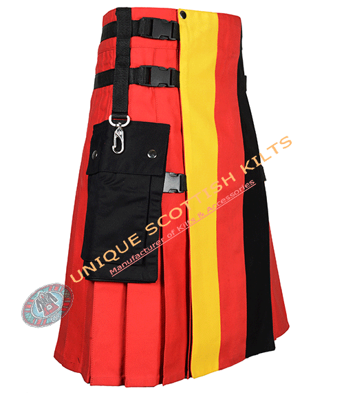 Germany Flag Cotton Utility Kilt